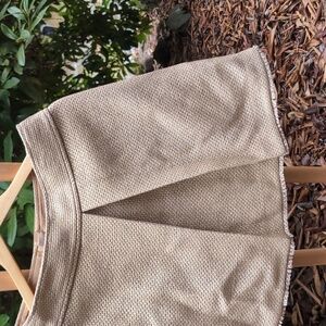 Banana Republic Golden Tweed Metalic Woven Sparkly Mini Skirt